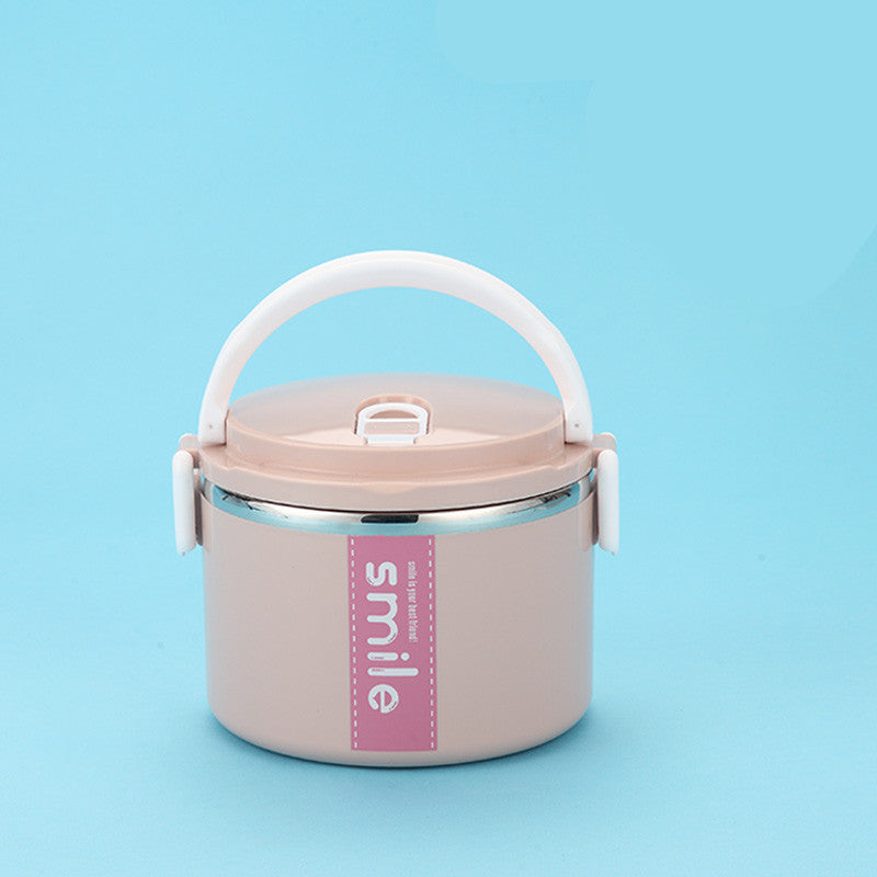 Stainless Steel Lunch Box Kitchen dealsniper-net Pink 1 layers