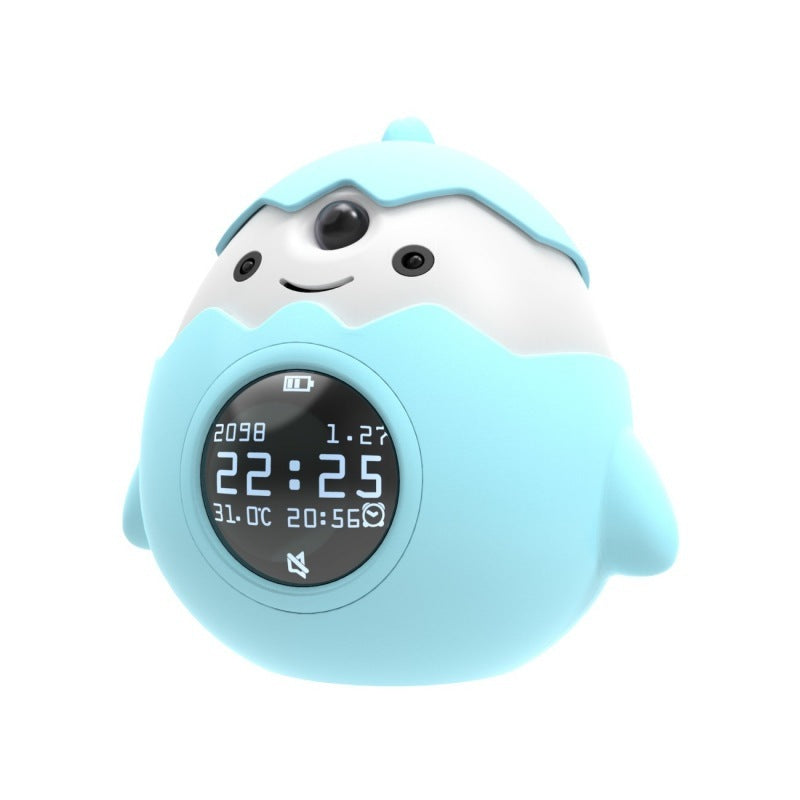 Smart Alarm Clock Infrared Sensing Anti-myopia Multi-function House DealSniper.net Blue
