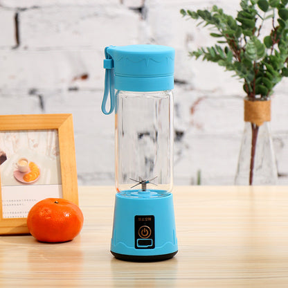 Portable Mini Electric Juicer Kitchen dealsniper-net Blue Six knives