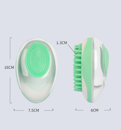 Dog Cat Bath Brush 2-in-1 Pet SPA Massage Comb Soft Silicone Pets Pets dealsniper-net