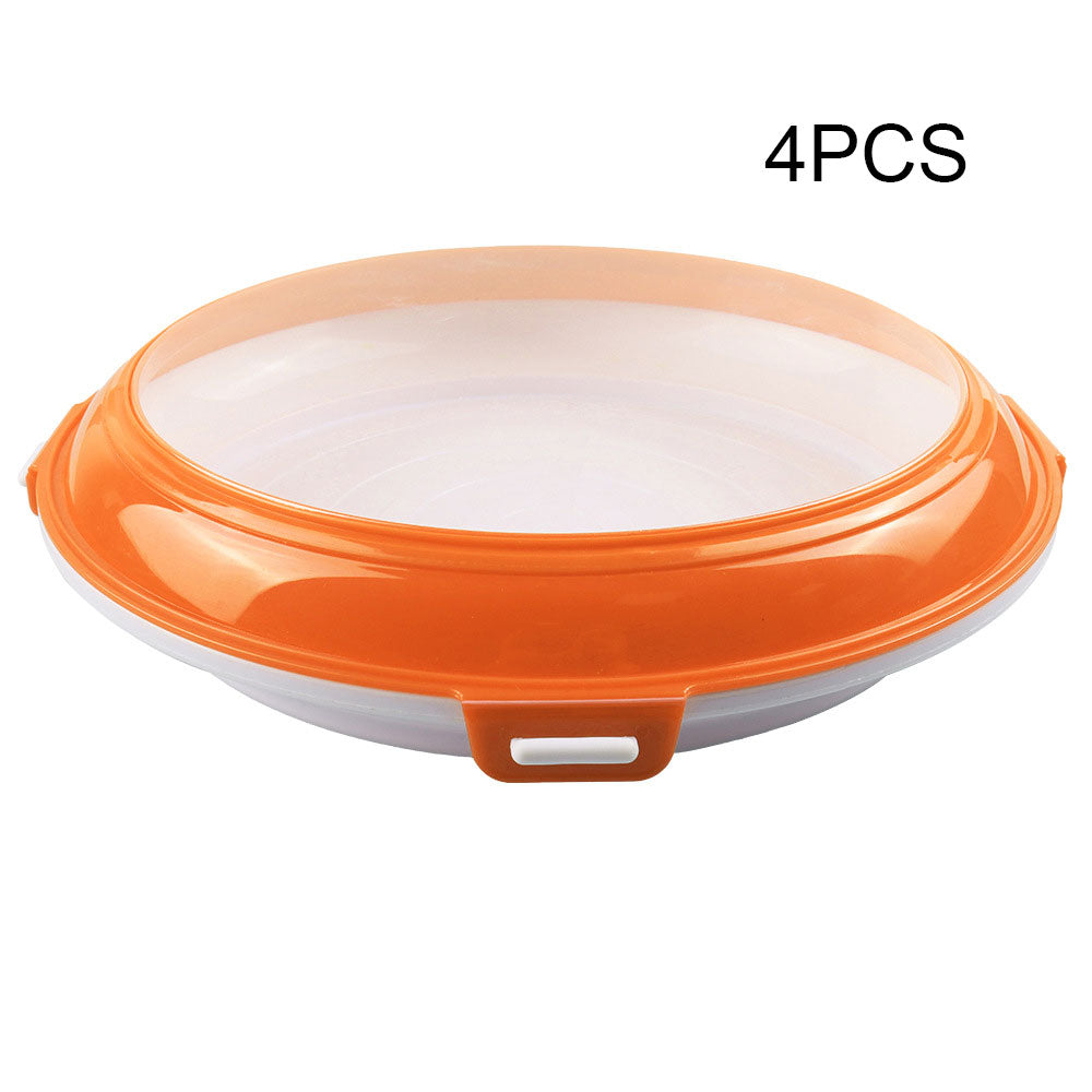 Refrigerator Fresh-keeping Tray Kitchen dealsniper-net Orange 4pcs