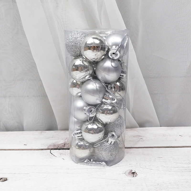 Christmas Decoration Shiny Matte Christmas Ball Holidays DealSniper.net Silver