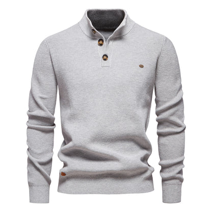 New Men's European Size Cross-Border Sweater, Long-Sleeve Men Gym From House SW833 light gray L