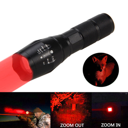 Portable Mini Flashlight LED ZOOM Torch Hunting Flashlight