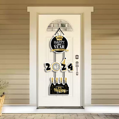 New Year Party Decoration Door Hanging Decoration House Gym From House Style2