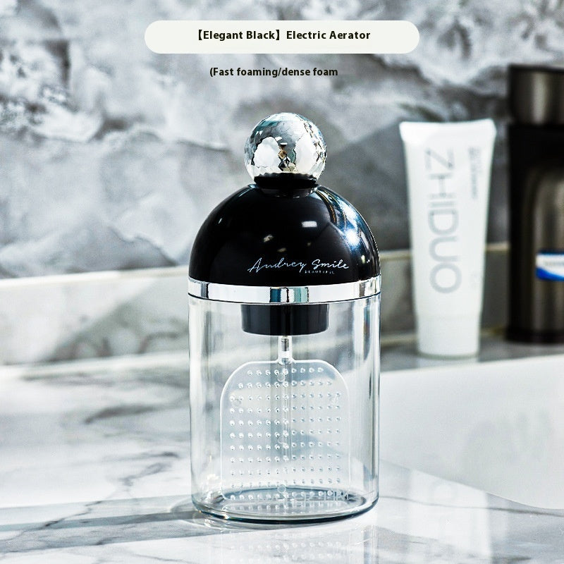 Facial Cleanser Bubbler Shower Gel Electric Bubbler Beauty DealSniper.net Athens Black