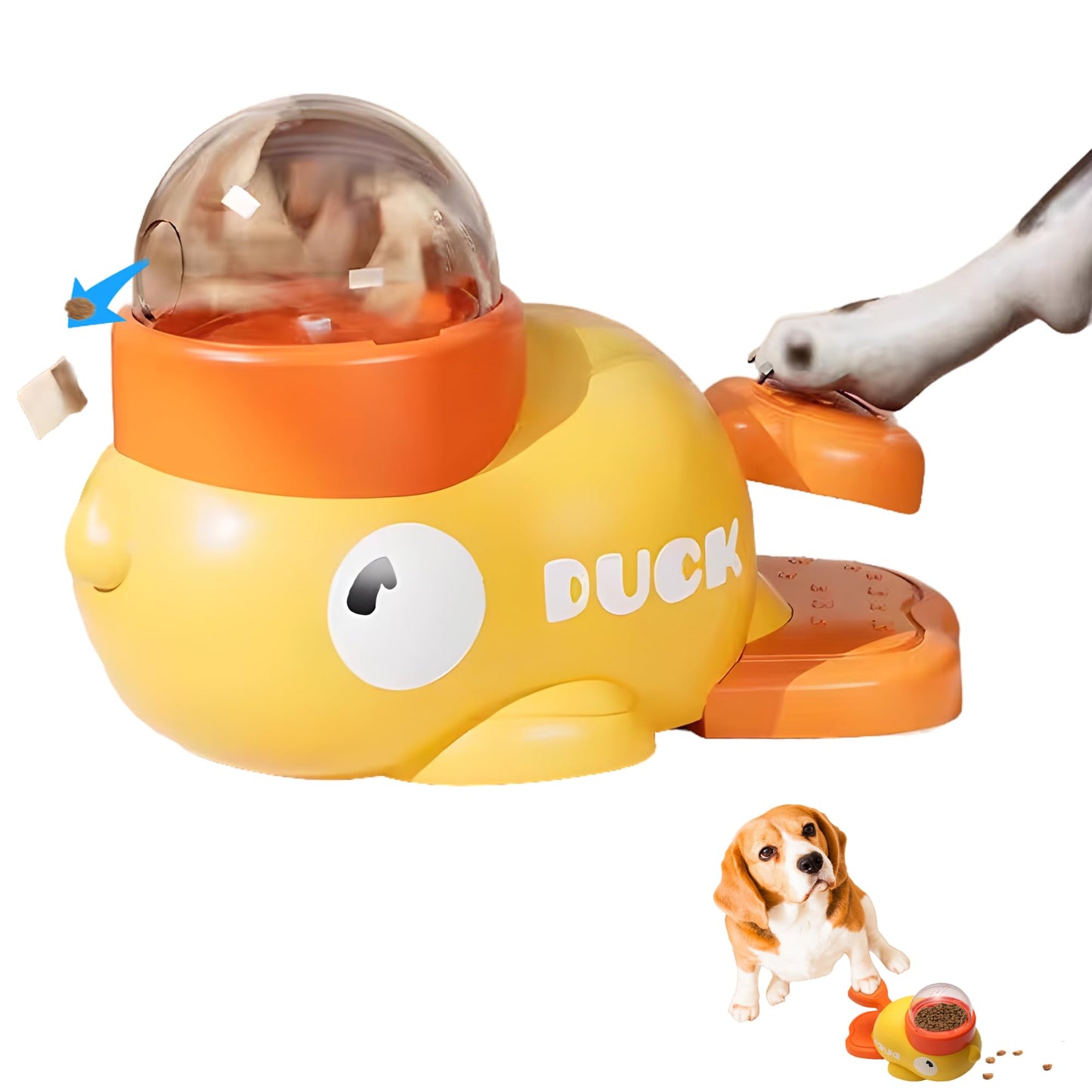 Duck Shape Dog Treat Dispenser - Interactive Dog Toys Pets Gym From House