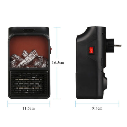 Mini Electric Fireplace Heater Electric Heater with Log Flame House BlenderJuice.com CJ