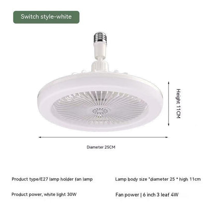 Remote Control E27 Screw Adjustable Light Aromatherapy Home Decor dealsniper-net Fragrance Fan Lamp White 30W Universal Lamp Holder