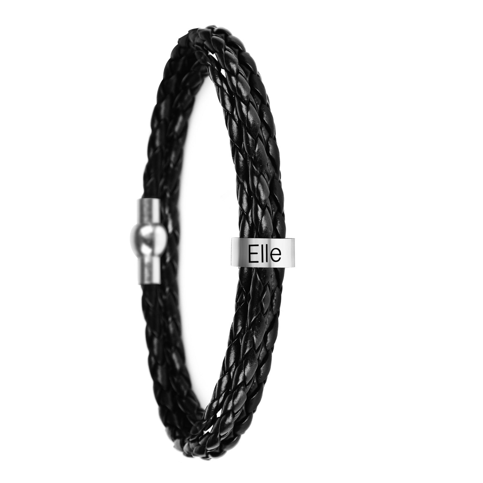 Letter Bracelet Customization Jewelry DealSniper.net Black 1 bead 53cm