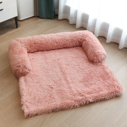 Removable Pet Dog Mat Sofa Dog Bed Soft Pad Blanket Cushion Pets dealsniper-net Right angle powder L Non detachable