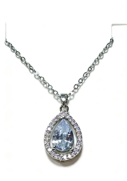 Lucky Water Drop Necklace For Women,Trendy Fashion Jewelry Gym From House 009