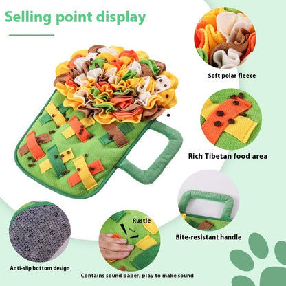 Pet Dog Sniffing Pad Relieving Stuffy And Hiding Training Toys Pets Gym From House