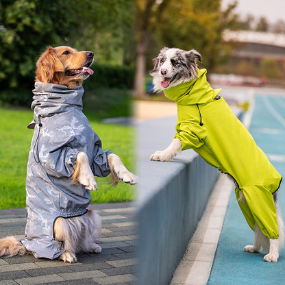 Raincoat Outdoor Waterproof Reflective Coat For Large Dogs And Pets Pets DealSniper.net