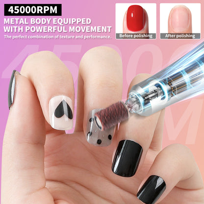 Electric Nail File For Shaping Removing & Polishing Gel Nails Beauty dealsniper-net