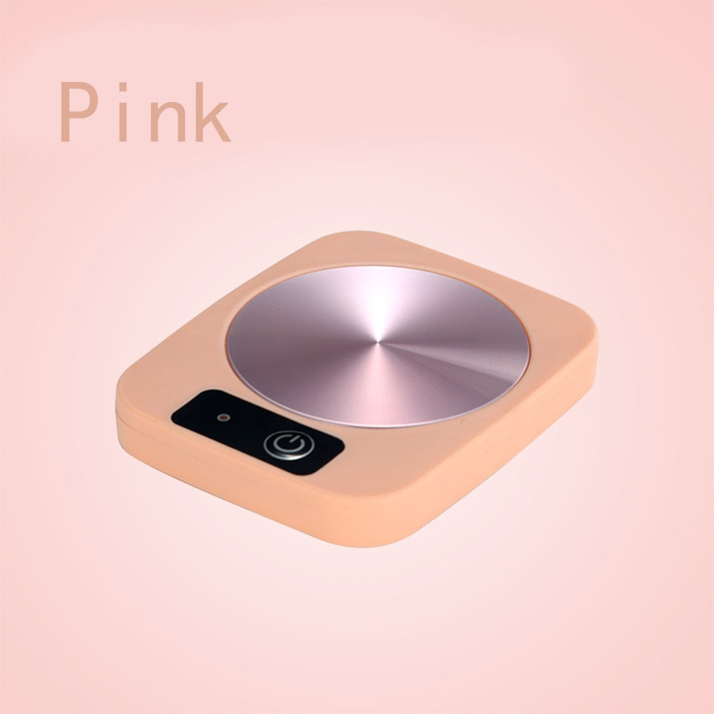 Heating Cup Mat Insulation Dish Ceramic Kitchen dealsniper-net Pink EU