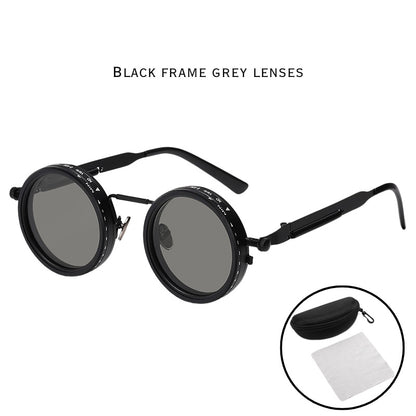 New ND Dimmable Sunglasses Men dealsniper-net BLACK FRAME GREY LENSES