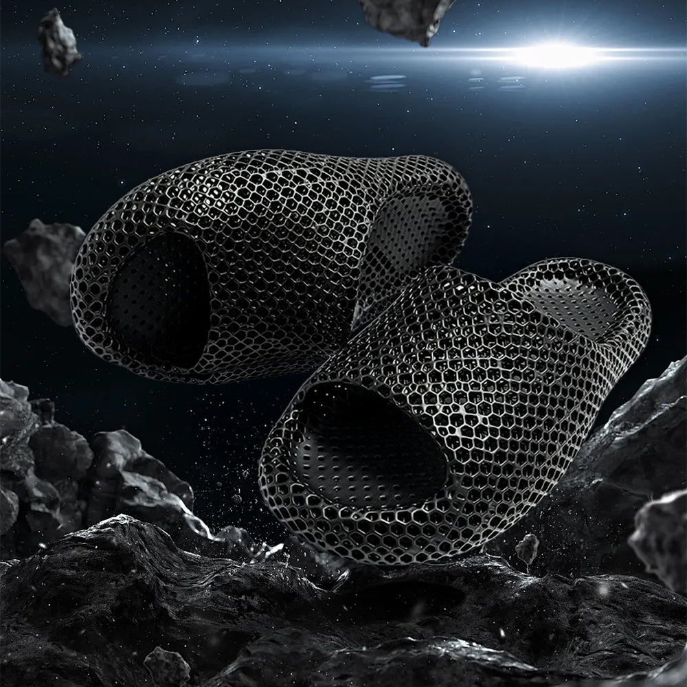 3D Printing Slippers Soft Breathable Waterproof Non-slip Women Gym From House Black 36