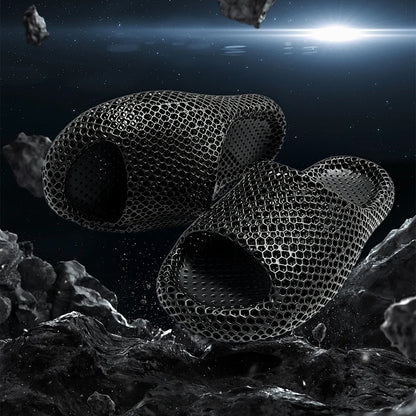 3D Printing Slippers Soft Breathable Waterproof Non-slip Women Gym From House Black 36