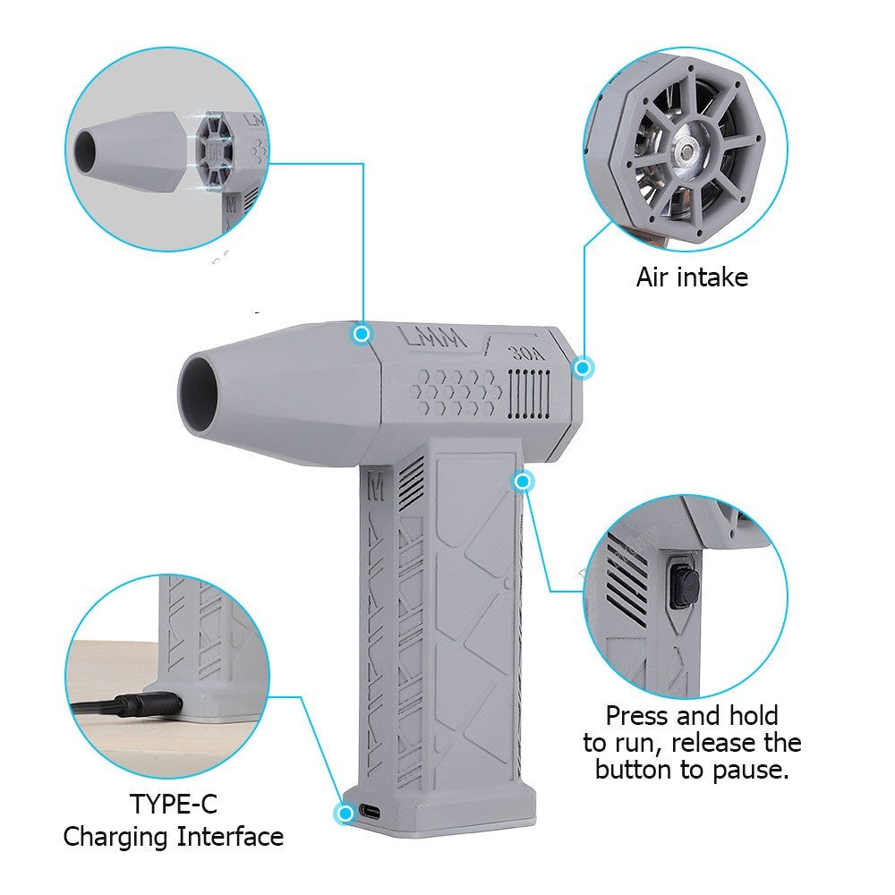 Mini Turbo Violent Fan Dust Blowing Gun House DealSniper.net