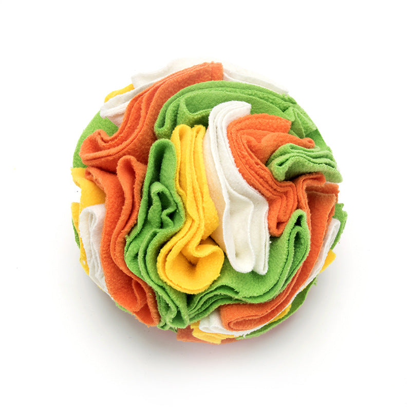 Dog Sniffing Training Blanket Snuffle Ball Mat Pets Gym From House Orange green yellow white 15cm