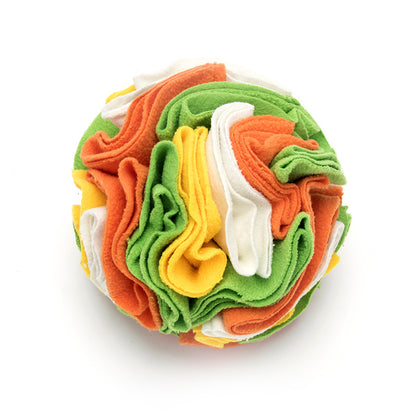 Dog Sniffing Training Blanket Snuffle Ball Mat Pets Gym From House Orange green yellow white 15cm