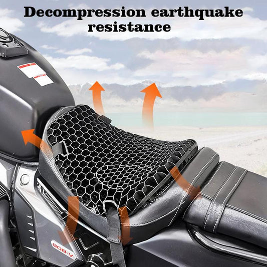 Summer Motorcycle Seat Cushion Air Mesh Fabric Comfort Honeycomb