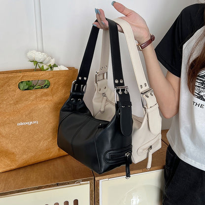 Y2K Style Shoulder Bag For Women Trendy Motorcycle Women DealSniper.net