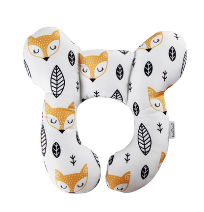 Infant Pillow Baby Bed U-Shaped Safety Seat Neck Guard Fixed Stereotyped Stroller Pillow Kids DealSniper.net Leaf fox OPP