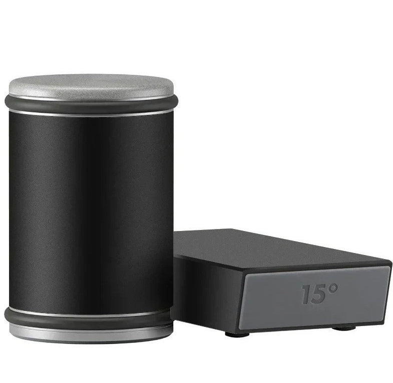 Rolling Knife Sharpener Double Sided Diamond Sharpening Stone Kitchen DealSniper.net Black 180