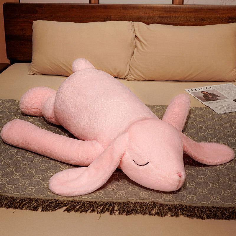 Long Rabbit Doll Plush Toy Leg Clip Long Cushion Kids dealsniper-net Pink 120cm