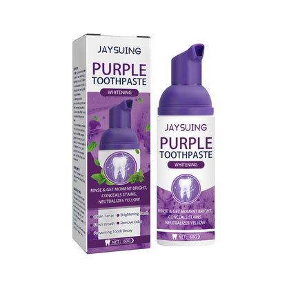 Purple Tooth Whitening Toothpaste Brightens Teeth