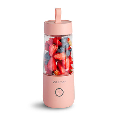 350ml Portable Blender Juicer Electric USB Rechargeable Kitchen dealsniper-net Pink