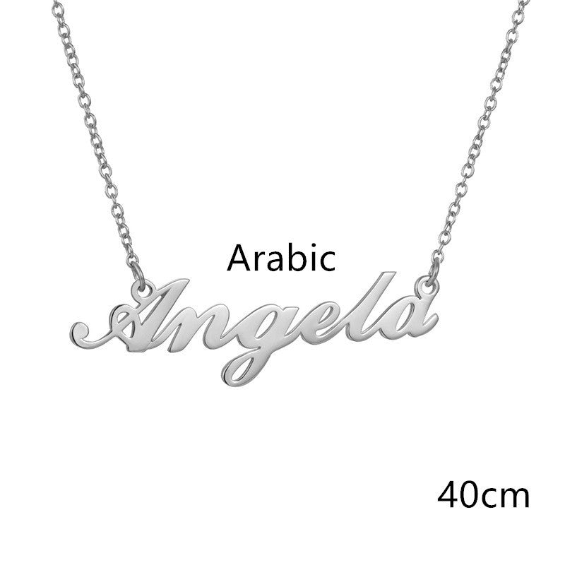 Necklace Alloy Pendant Font Fascinating Pendant Custom