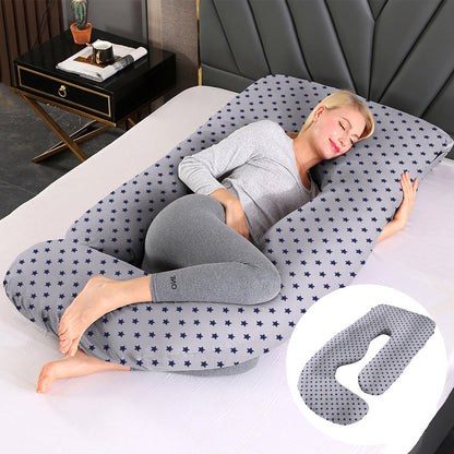 Maternity Pillow Waist Support Side Sleeping Slope Pillow J-type Health DealSniper.net Cotton Deep XINGX 65x90x175cm