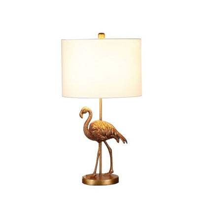 Matte Gold Flamingo Resin Table Lamp