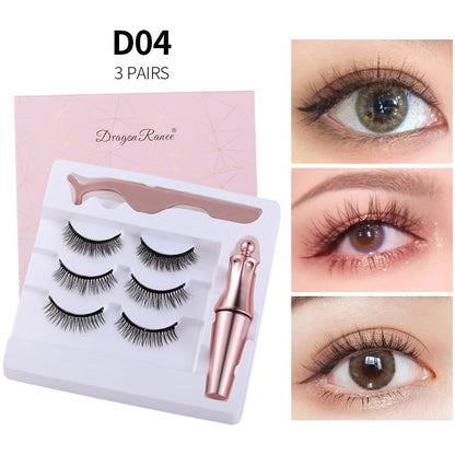 Natural Long Lasting Magnetic Liquid Eyeliner & Magnetic False Eyelashes