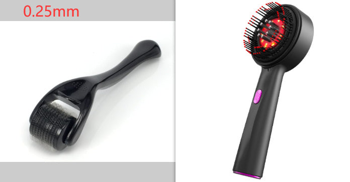 Electric Massage Comb Home Scalp Drain Comb Health DealSniper.net Grey black 0.25mmset