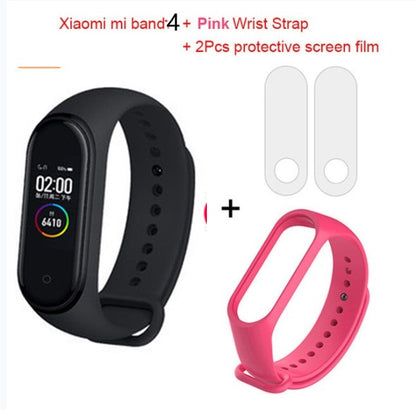 Global Version Xiaomi mi band 3 Fitness Tracker Smart Bracelet Jewelry Gym From House Bande 4 +pink