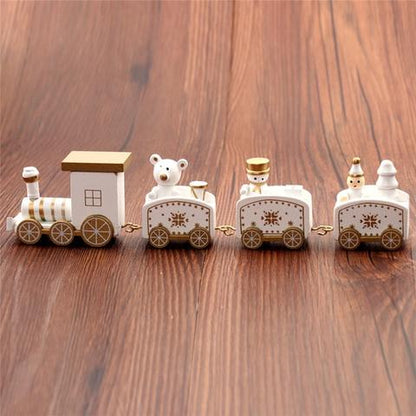 4pcs Mini Wood Train Toys Kids DealSniper.net A White