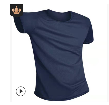 Quick-drying Waterproof Anti-fouling T-shirt Couple Half Sleeve Bottoming Shirt Men dealsniper-net Dark blue L