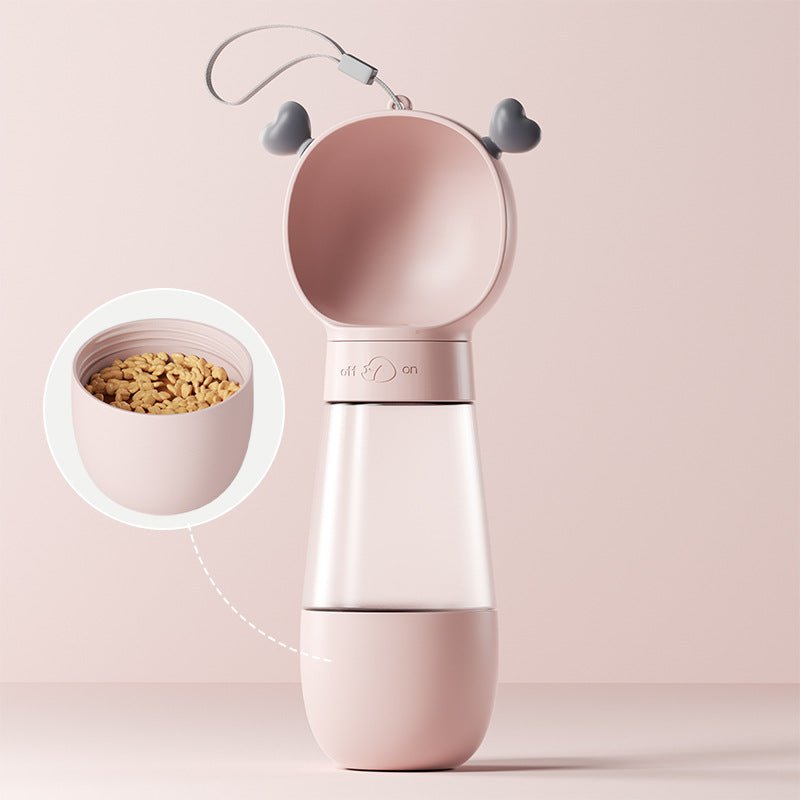New Go Out Water Cup Portable Walking Dog Drinking Water Pet Supplies Deals DealSniper.net Cute pink Drinking water and feeding