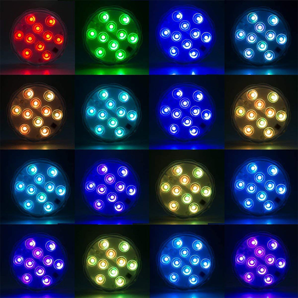 3 LEDs Underwater Light 16 Colors RGB IP68 Waterproof Swimming Pool Home Decor dealsniper-net