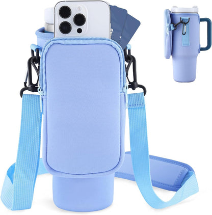 Slok Water Bottle Carrier Bag, Compatible With 40oz Tumbler Kitchen dealsniper-net Light Blue