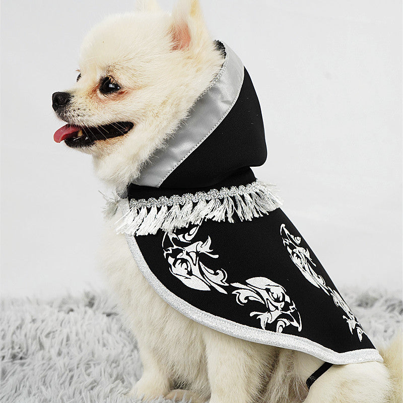 New Pet Halloween Cloak Cloak Clothes Pets Gym From House Black 2XL