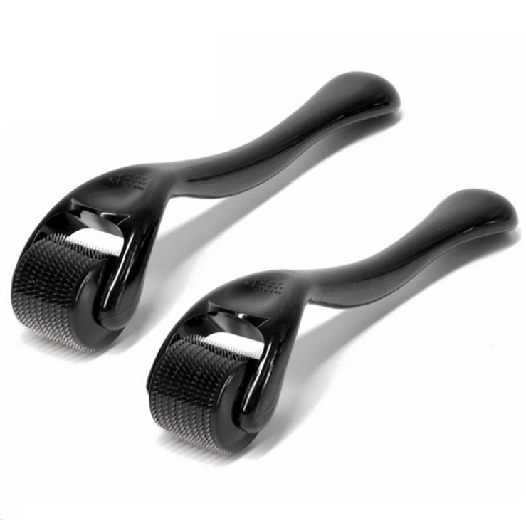Black Skin Microneedle Wrinkle Beard Roller Men dealsniper-net