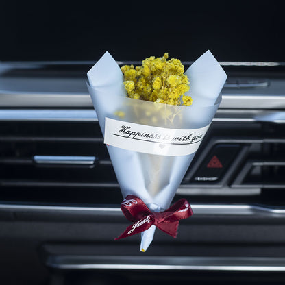 Dried Bouquet Car Aromatherapy Vent Vehicle dealsniper-net Fragrant Yellow Starry Sky