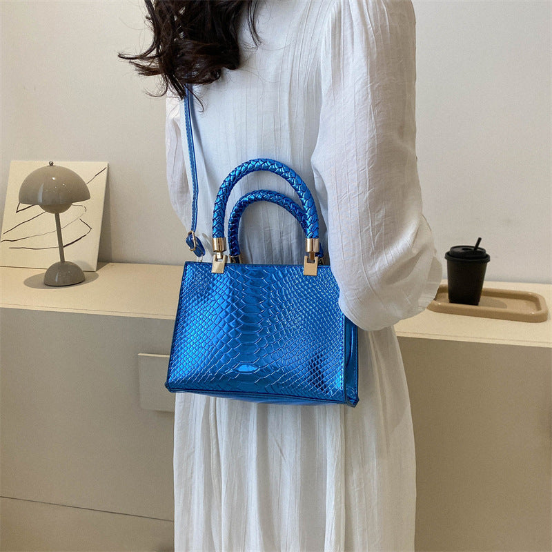 Fashion Snake Pattern Shoulder Bag Casual Messenger Bag For Women