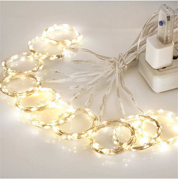 LED Curtain Garland On The Window USB String Lights