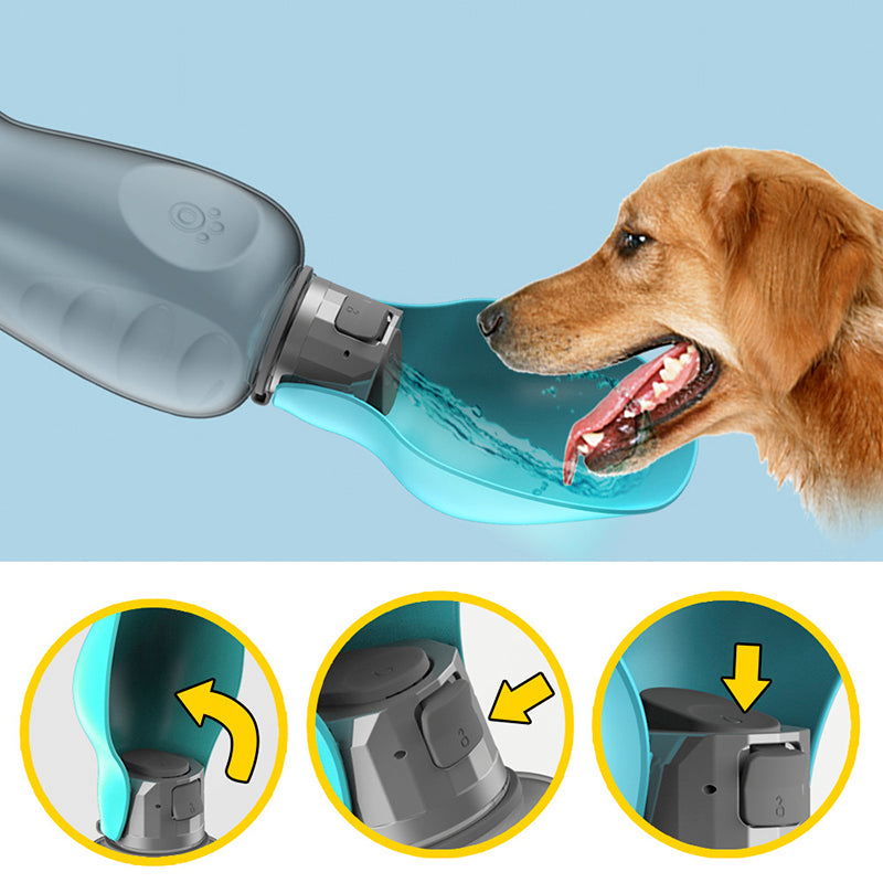 800ml Dogs Water Bottle Portable High Capacity Leakproof Pets dealsniper-net